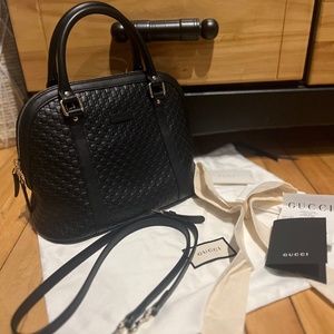 NEW GUCCISSMA DOME LEATHER BAG